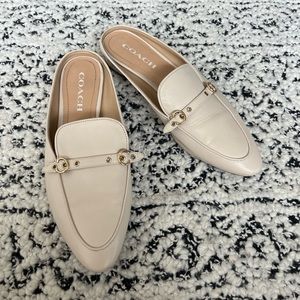 Coach Leather Flats/Mules